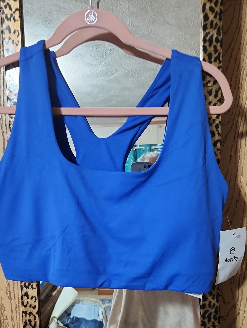 Women's Royal Blue Racerback Sports Bra